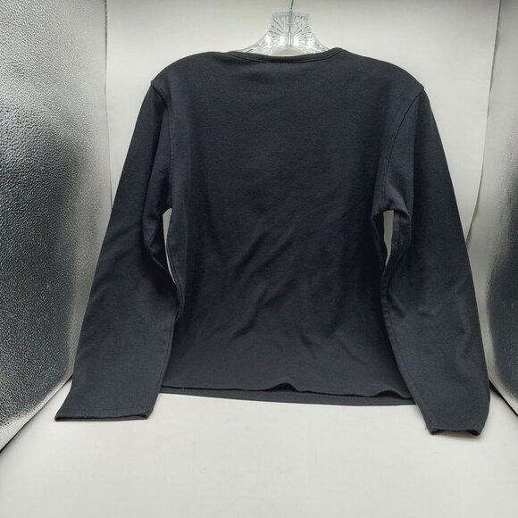 M & C Sportswear Black Knit Top Red Embellished Cardinals Size Medium - Picture 2 of 8